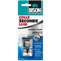 BISON SECONDEN LIJM 3 STUKS