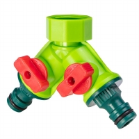 TUIN DUBBELE TAP 3/4" MET KRAAN