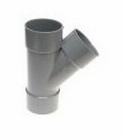 T-STUK.  50 MM 45° PVC