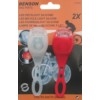FIETSLAMP LED SILICONE 2 X ROOD+WIT