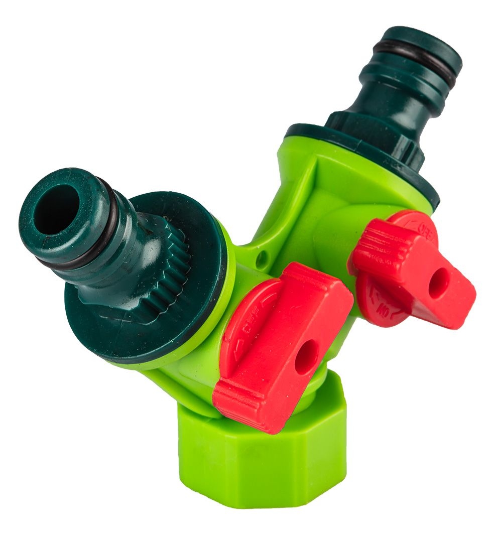 TUIN DUBBELE TAP 3/4" MET KRAAN